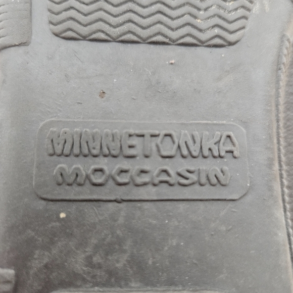 Minnetonka Womens Moosehide Classic Moccasin 492 Sz 8 Chocolate Brown - Picture 8 of 12